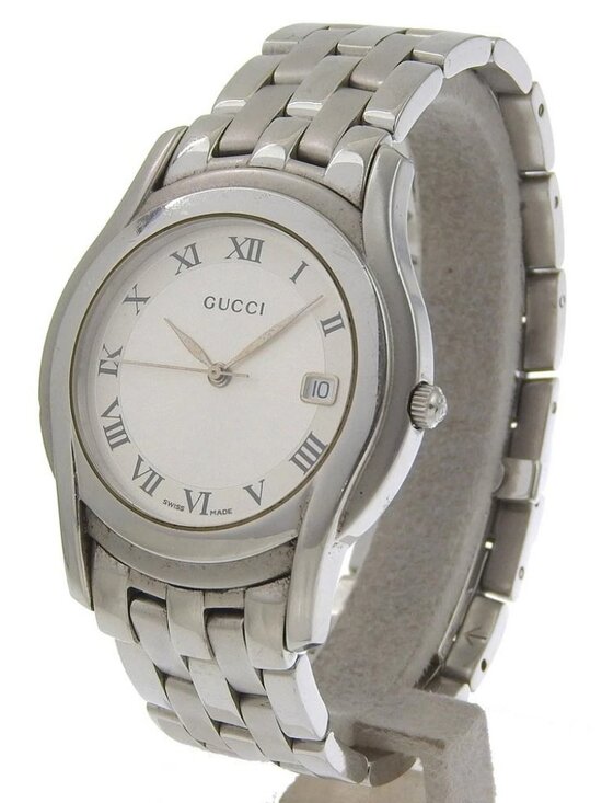 Gucci Accessories - GUCCI Watches 5500M Silver SilverDial Stainless Steel Quartz Analog displa...